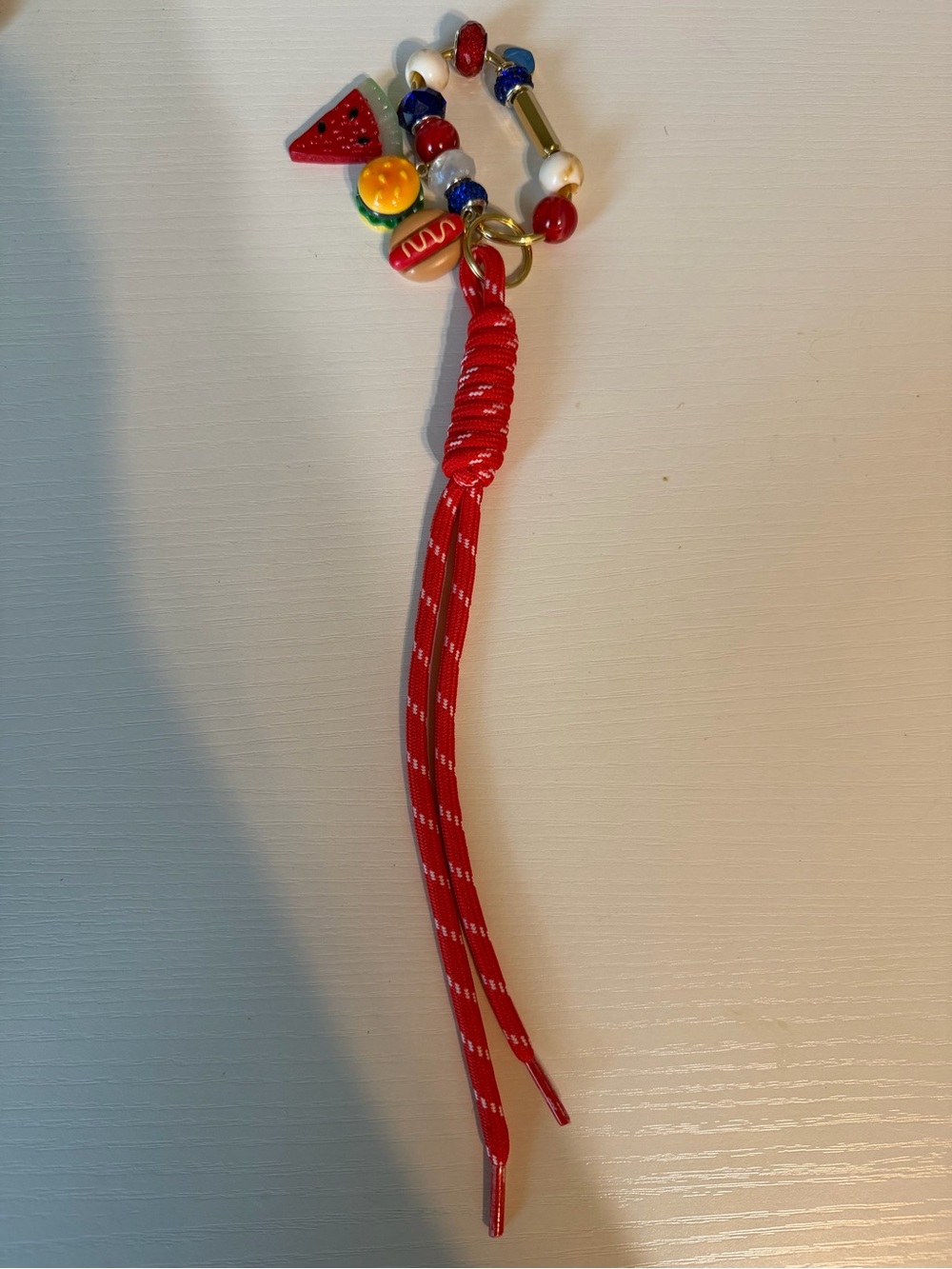 Beaded Keychain bag Charm